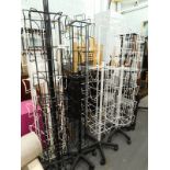 A quantity of shop display card stands..