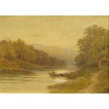 Alfred Powell (1830-1893). The Ferry Litlochry Moonrise, watercolour, signed and titled verso, 24cm