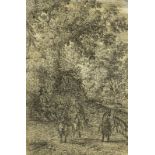 Claude Lorraine (1600-1682). Goats and Goatherd, etching, titled on mount, 19.5cm x 13cm.
