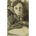 Peter Mackarell (1933-1988). Pupil at Rock Ferry High School, watercolour drawing, signed,