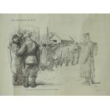Jean Louis Forain (1852-1931). First World War scene, seven artist signed, initialled prints. (7)