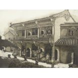 Ilse Noor (b.1941). Chinese Mansion - Penang, artist signed, titled, dated (19)86, etching 100/300,