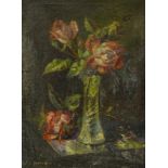 L. Marsden (19thC/20thC). Floral still life, oil on canvas, signed, 45cm x 34.5cm.