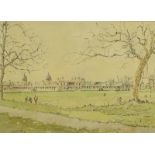 Hugh McKenzie (1909-2005). Greenwich, watercolour, signed, 25cm x 35.5cm.