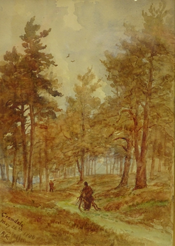 Rachel Mary Harriet Kinnear (1848-1925). Cromdale, watercolour, initialled, titled and dated May 26t