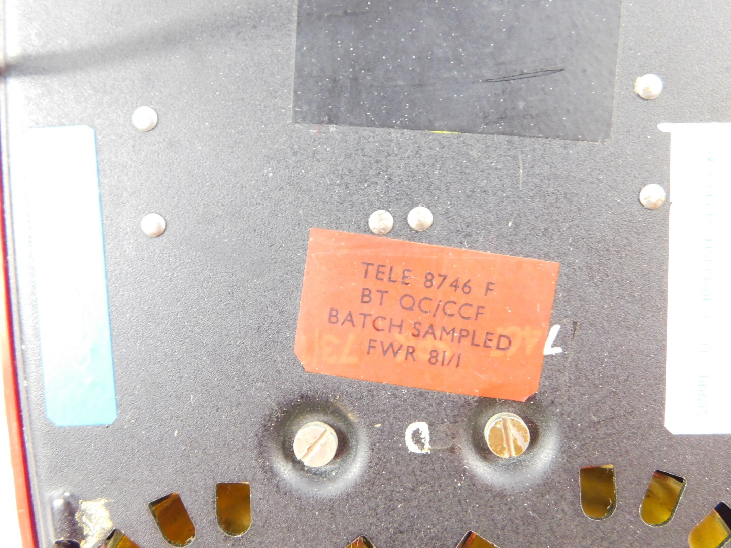 A British Telecom red dial telephone, TELE 8746F, together with a British Telecom Inphone, ice grey, - Image 2 of 2