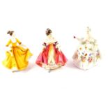 Three Royal Doulton figures, comprising Southern Belle HN2229., Diana HN2468., and Stephanie