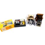 A Kodak Brownie Twin 20 camera outfit, boxed, together with a Brownie Twin 20 camera, and a