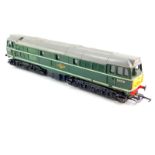 A Hornby Triang type two class 31 diesel locomotive, British Rail green livery, D5572, R357.