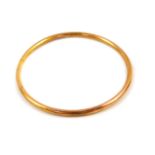 A 9ct gold bangle, 5.3g.