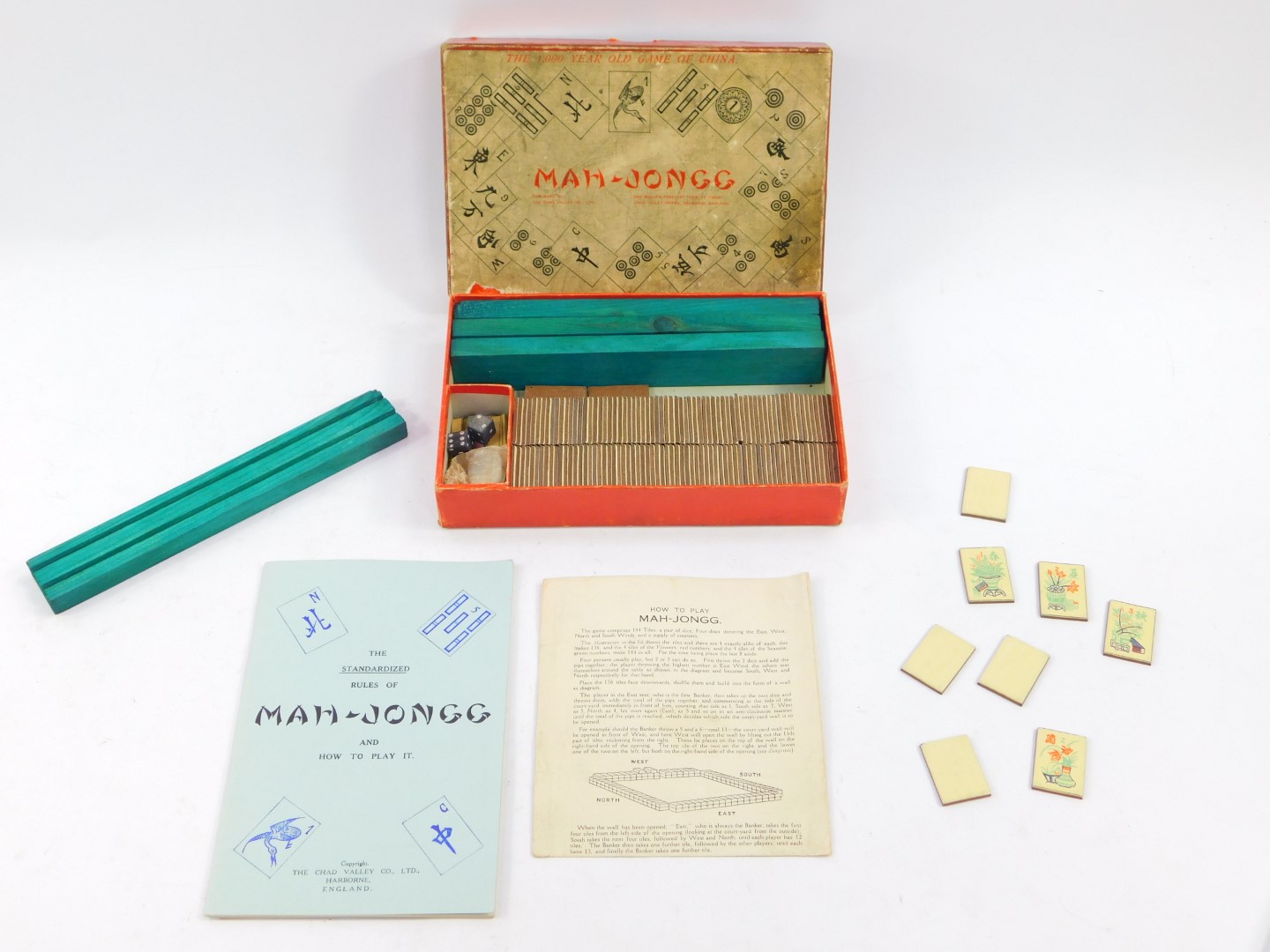 A Chad Valley Mah - Jong set, boxed with instructions.