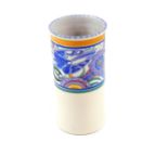 A Carter Stabler Adams Poole Pottery vase, of cylindrical form, traditionally painted with