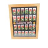 Manchester United: prints, cartoons, prints of footballers, team photograph, framed Futera players