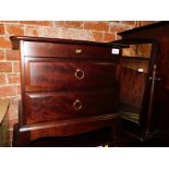 A Stag Minstrel bedside cabinet, 51cm high, 53cm wide, 47cm deep, together with a matching