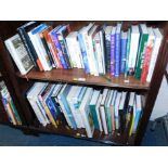 Books to include biography, cooker, topography and general reference. (2 shelves)