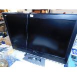 A Toshiba Regza 37" colour television, model 37WLT66, with remote.