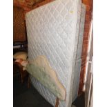 A double bed, mattress and headboard. (3)