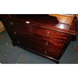 A Stag Minstrel chest of three graduated drawers, 72cm high, 107cm wide, 47cm deep.