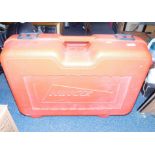 A Ninco red plastic model car case.