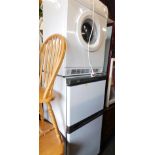 A White Knight 6kg tumble dryer, Model 44AW, together with a Hotpoint Mistral Plus 8696 fridge