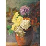 M Englieheaur (fl.1897). Still life vase of summer flowers, oil on canvas, signed and dated (18)97,