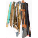 Various fishing rods, various split cane rods, three-piece split cane rod, etc. (a quantity)