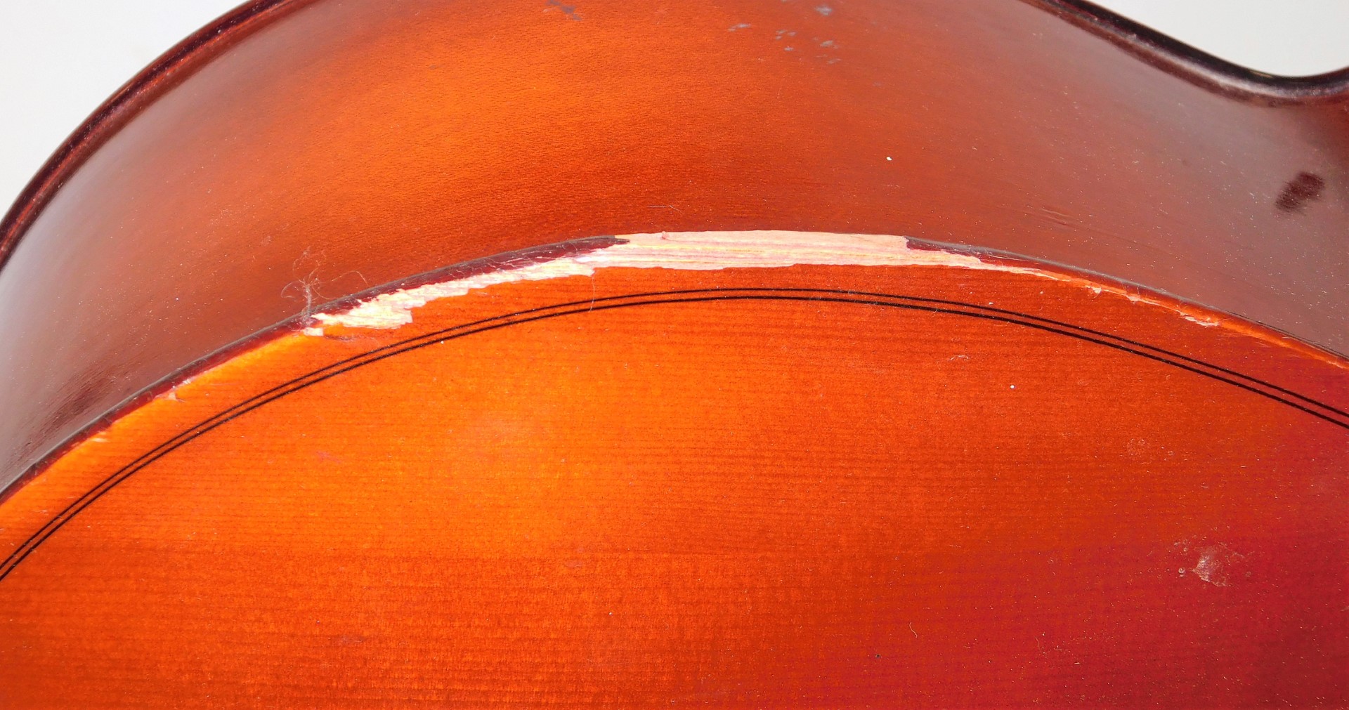 A 20thC Rosetti Stradivarius model cello, with one piece back, 103cm high. - Image 8 of 8