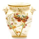 An early 20thC Royal Bonn German jardiniere, of shaped form raised with brambles and decorated predo