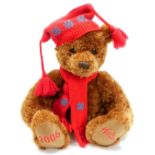 A Hamleys plush jointed 2006 teddy bear, in brown, 34cm high.