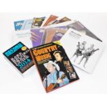 Various records and related ephemera, Country Music hardback, Rare Record Price Guide 2014 Record Co