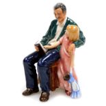 A Royal Doulton figure Grandpa's Story, HN3456, printed marks beneath, 18cm high.