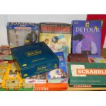 Bygone and other games, Trival Pursuit, Scrabble, Frustration, Detour, Junior Scrabble, etc. (a quan