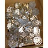 Various cut glass, crystal and other decanter stoppers. (a quantity)