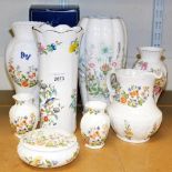 Various Aynsley Cottage Garden and other pattern vases, some boxed. (a quantity)