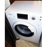 A Hisense WFU6012 washing machine, 89cm high, 60cm wide, 42cm deep.