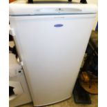 A Hotpoint Future RLA50 freestanding fridge with freezer compartment, 135cm high, 62cm wide, 64cm de