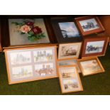 Pictures, prints, frames, after Carmichael, various others, four prints in one frame, etc. (a quanti