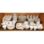 Various tea services, Royal Tuscan Bridal Flower pattern part service and a Country Vine BHS part di