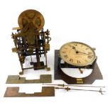 A movement for a Gledhill-Brook time recorder, (AF), and a dial for a Gledhill-Brook time