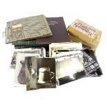 A quantity of ephemera to include, photographs, postcards, subjects from the early 20thC, a copy