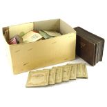 A quantity of Wills cigarette cards in albums, various loose and other stamps, etc.