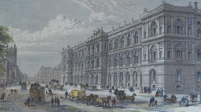 *Illustrated London News. The New Home and Colonial Offices, Parliament Street, Westminster, 22cm