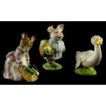 Three Beswick Beatrix Potter figures, Little Pig Bland, brown back stamp, a John Beswick Jemima