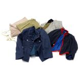 Miscellaneous vintage clothing, to include jackets, linen shirts, jodhpurs, trousers, etc, some