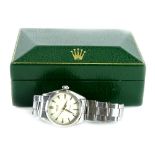 A Rolex Oyster gentleman's wristwatch, with cream coloured dial and silvered hands and points, the