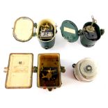 A collection of four time switches, one stamped Stanley, another Venner, HBE etc.