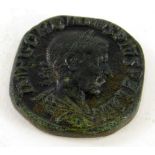 Withdrawn presale by vendor - A Gordian III Roman Sestertius.