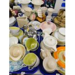 Miscellaneous ceramics, to include a Shelley cup and three side plates, Aynsley part tea set,