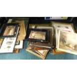 Various late 19thC and later prints and pictures, to include still life signed J Fenton, printed