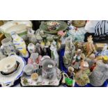 Miscellaneous ceramics, to include an Art Nouveau jardiniere, a pottery parrot, three Mason's